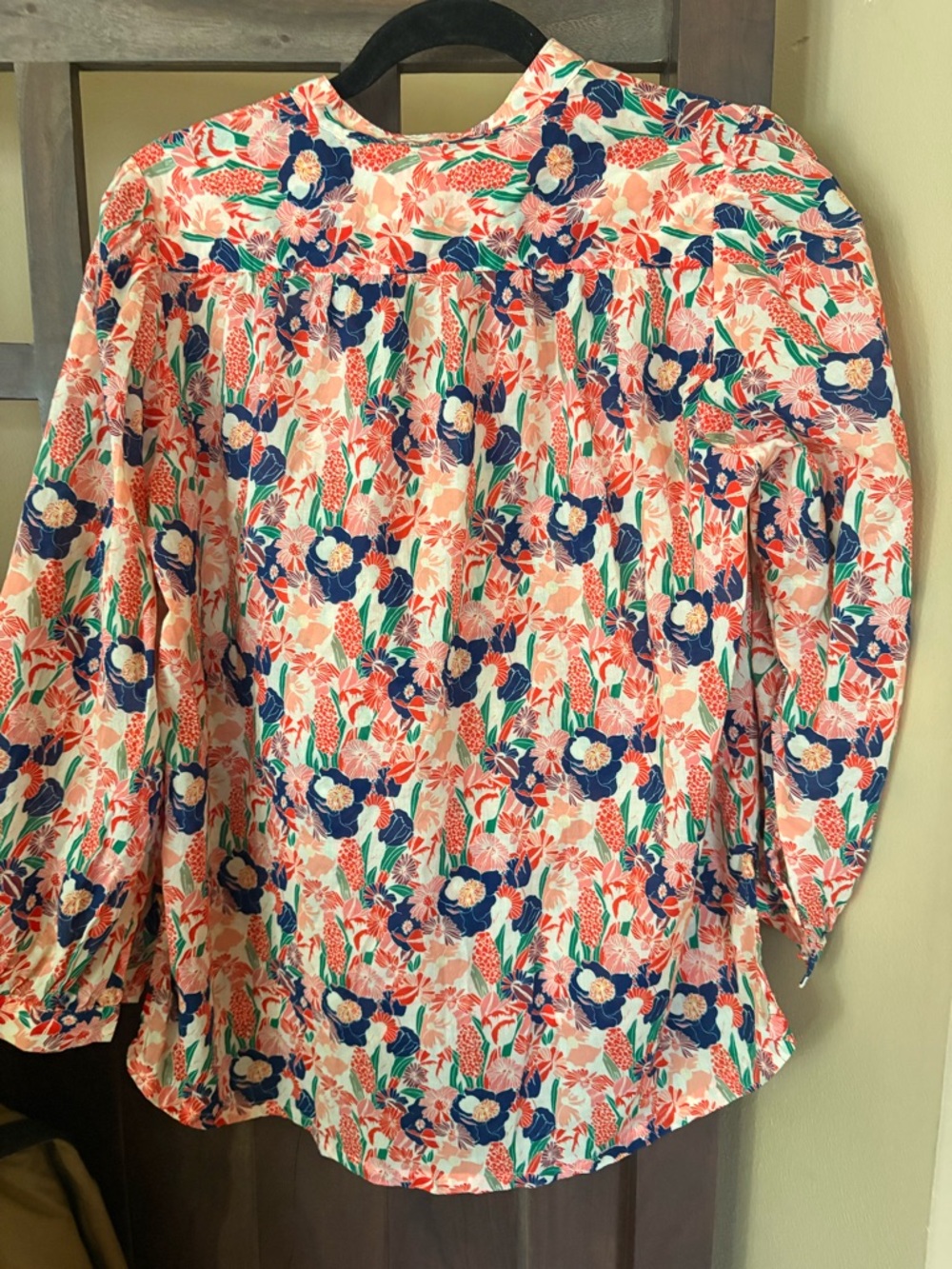 Trovata BIRDS OF PARADIS Bailey Floral Cotton Blouse, size M - Picture 12 of 14